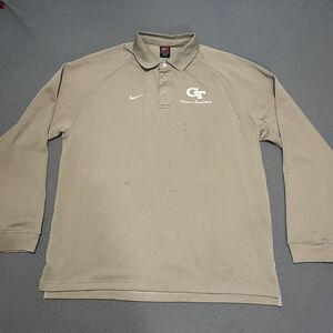 Vintage Nike 90s Georgia Tech Women's Basketball Polo Long Sleeve Jersey Size XL